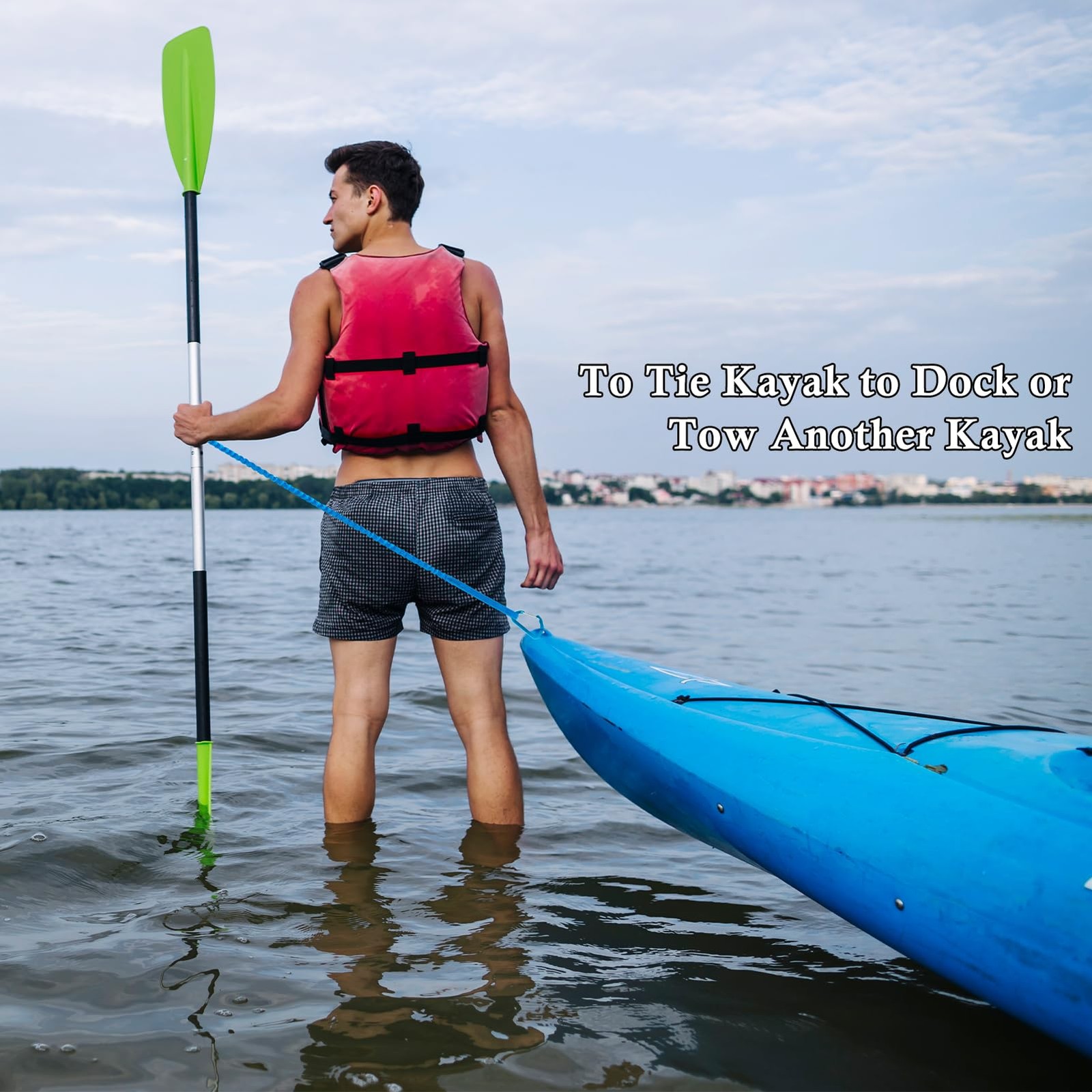 1/2/4 Pack Kayak Paddle Board Tether Leash Stretchable Strap Lanyard Rope