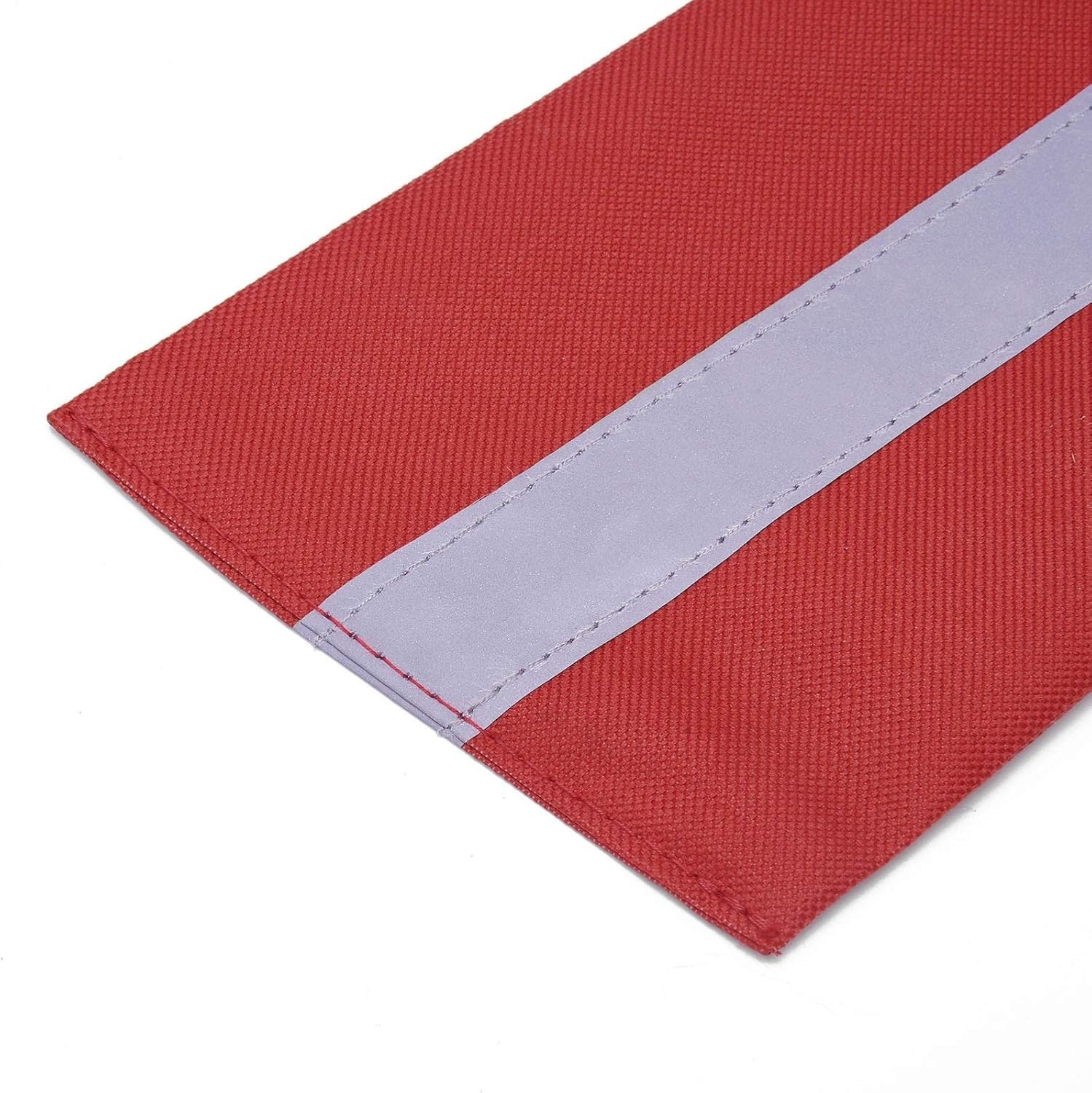 MOOCY Red Safety Flags with Reflective Strips – Durable Tow Flags for Kayaking
