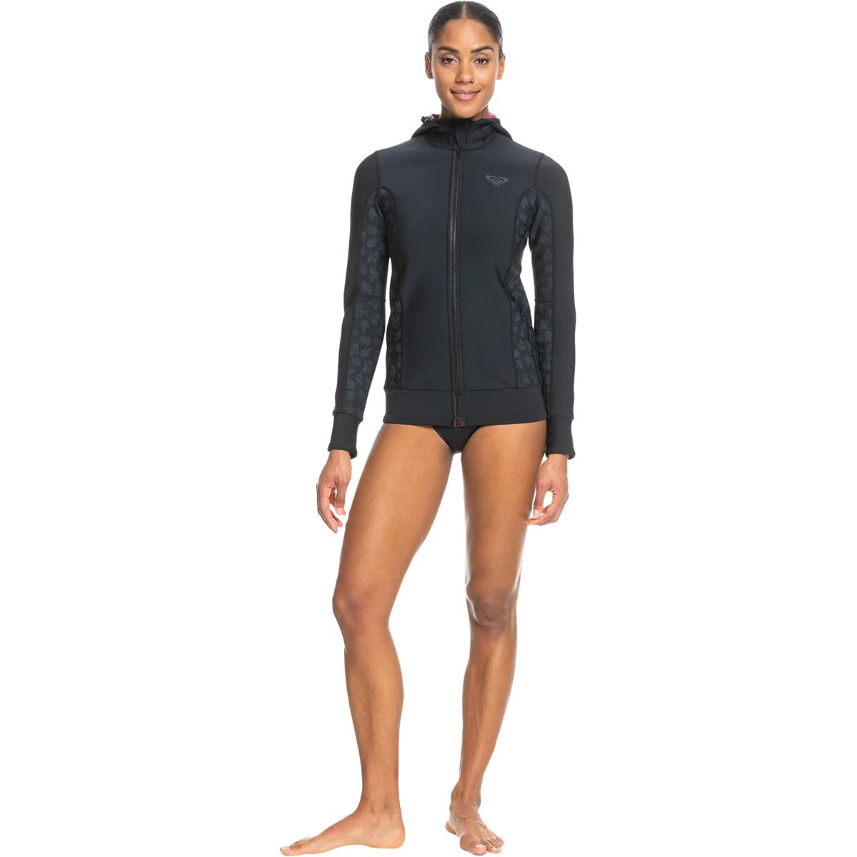 Roxy 1.0 Swell Series Jacket Zip Qlock – Women’s Black, 4