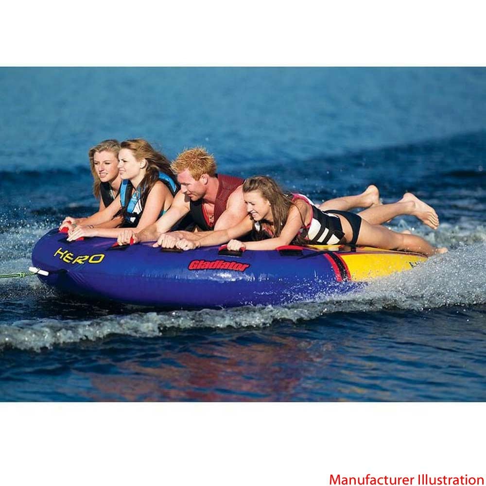 Gladiator Boat Inflatable Towable Tube 357464 | Hero 4-Person