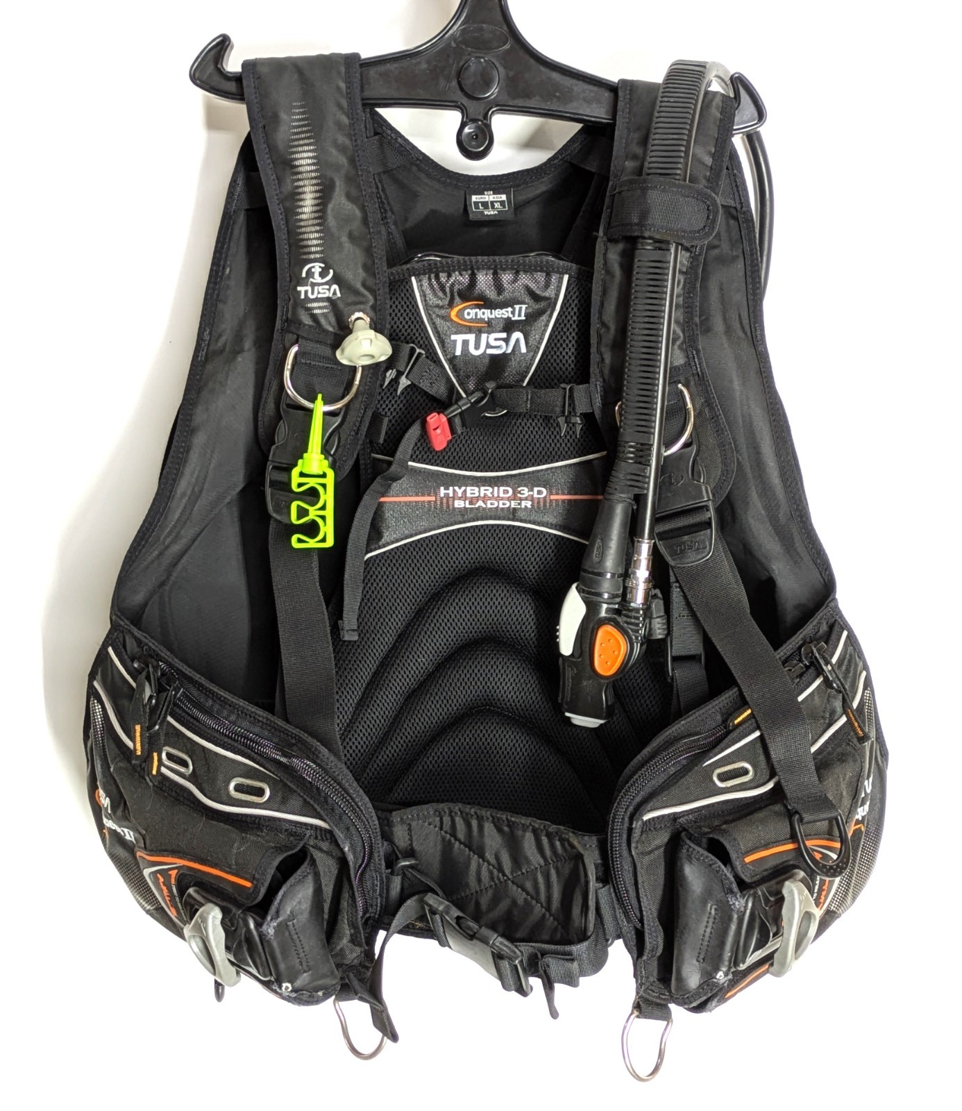 TUSA Conquest II A.P.A. Scuba Dive Weight Integrated BCD Jacket BC Large L, XL