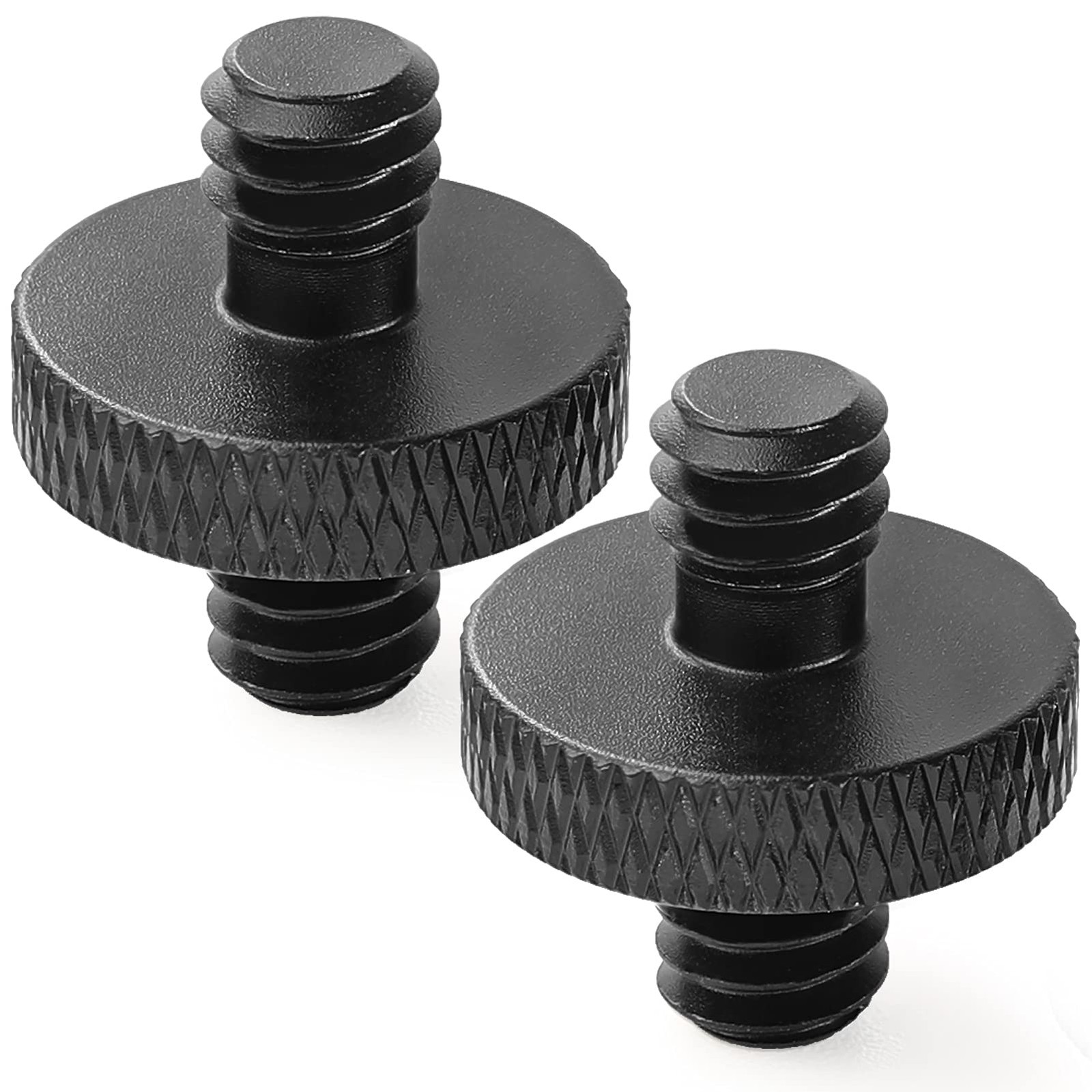 1/4″ Male to Threaded Tripod Screw 1/4 2pc, Black