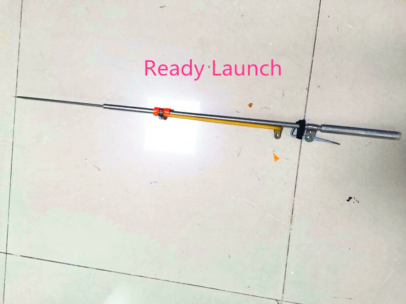 1Pc Stainless Steel Rubber Band Ejection Fish Gun Diving Guns-without/ with Barb
