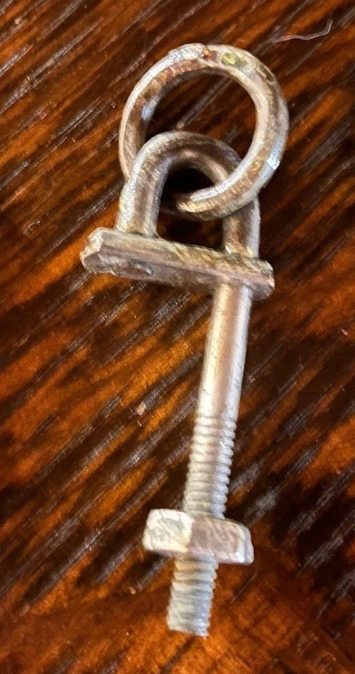 Old Town Canoe genuine, Vintage Painter ring stem deck Hardware