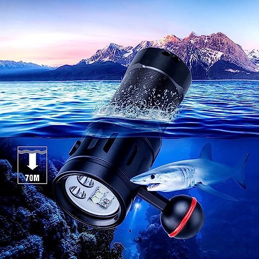 Trustfire 2350Lumen LED Diving Light Underwater 100M Scuba Flashlight For Video