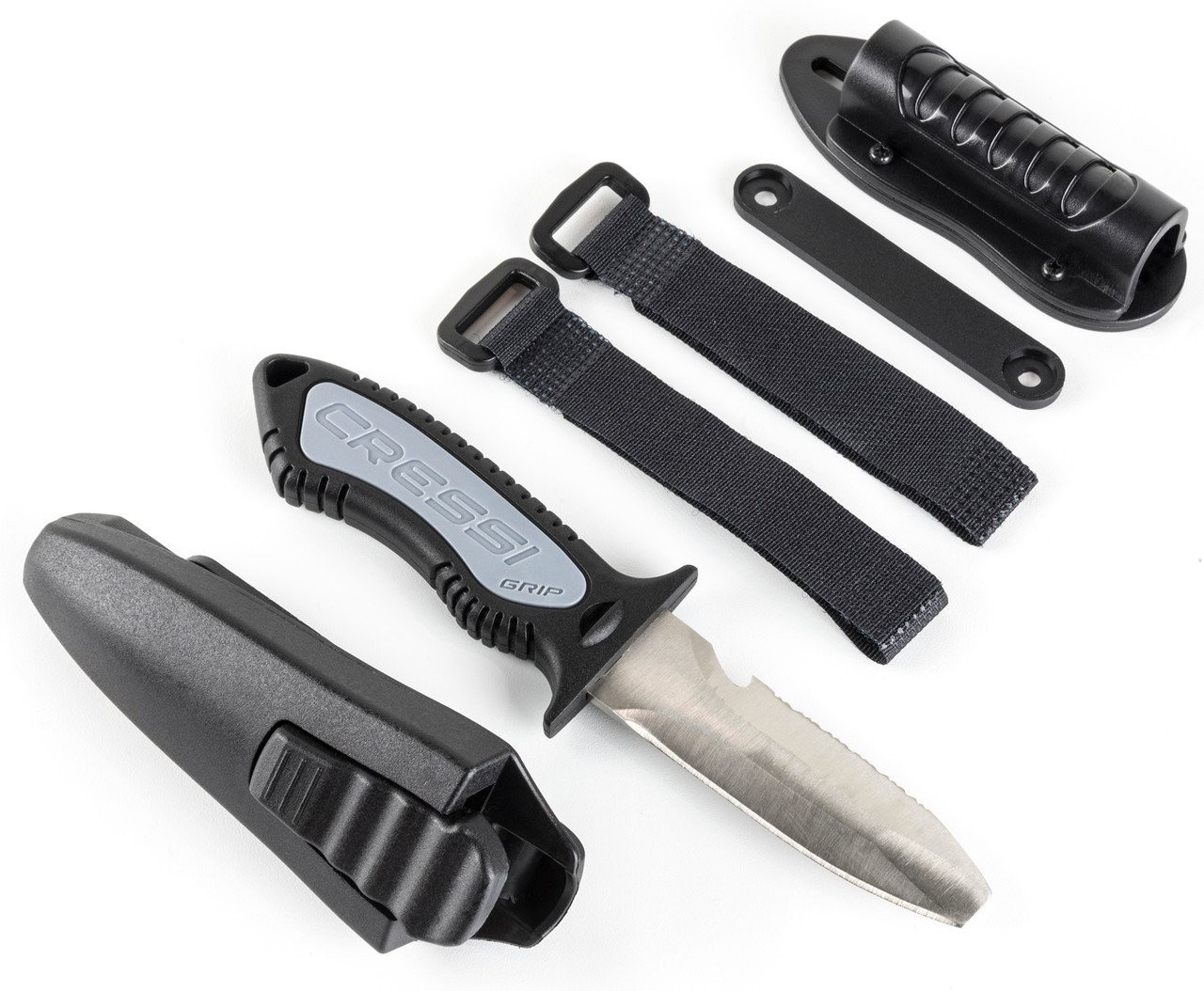 Cressi Grip Blunt Knife (Silver,6.8 Inch)