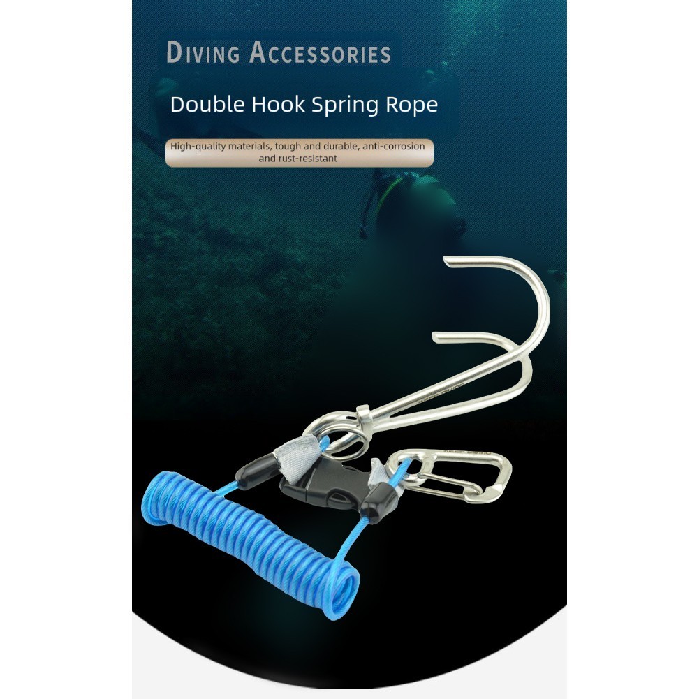 Underwater Exploration Diving Safety Hook Accommodates Various Buckles