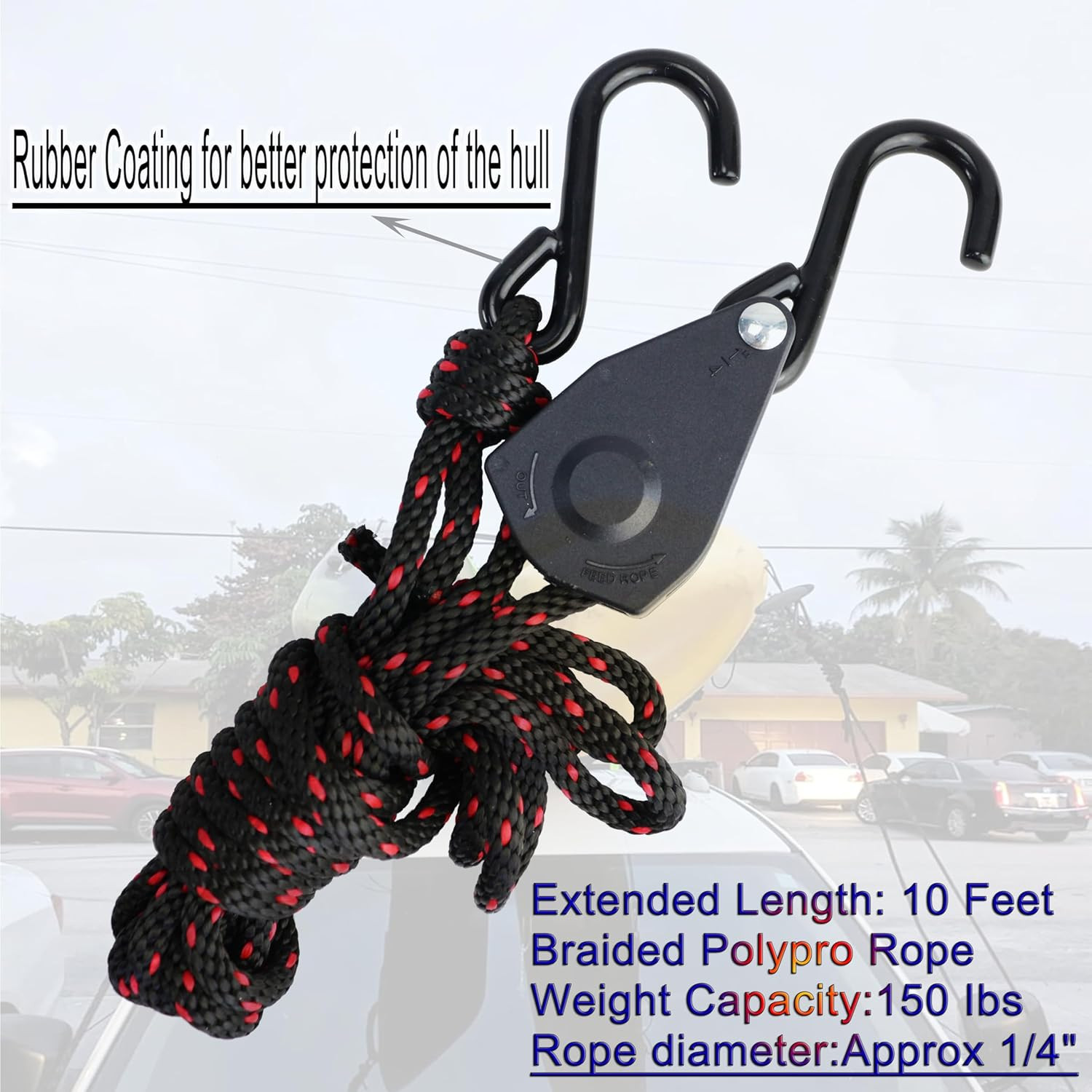 Folding Kayak Roof Rack J-Bar Adjustable | for Kayak/Canoe/Sup, Roof Mounting