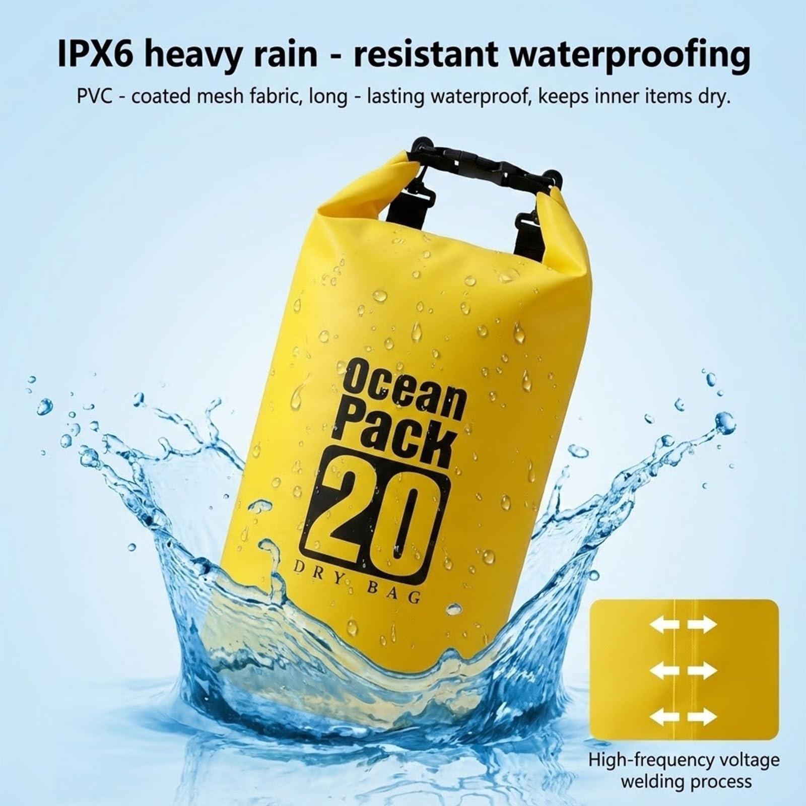 Floating Waterproof Dry Bag 5L/10L/15L/20L for women-Lightweight&Small waterp…