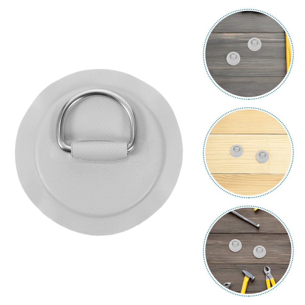 8 Pcs Kayak Accessories D Ring for Inflatable Boat Shaped Buckle