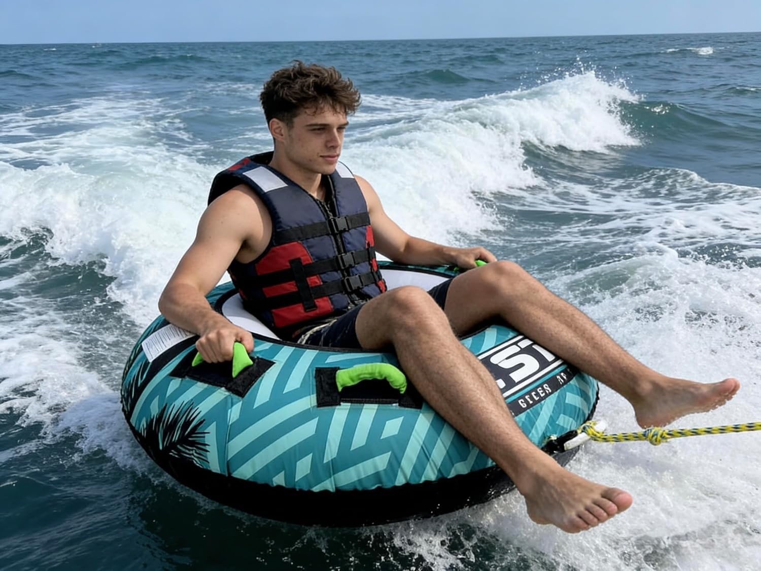 Heavy Duty Inflatable Towable Water Tube for Boating Person Inflatable Tube