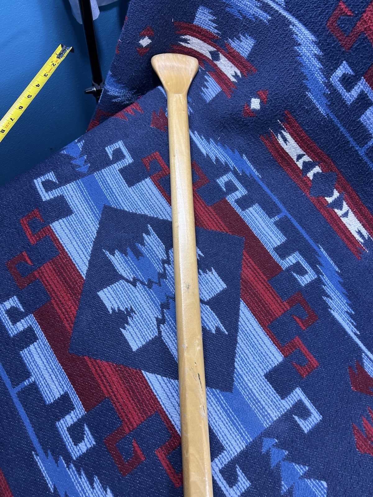 Vtg Wood Feather Brand Canoe Paddle 58” 59″ Beaver Lake Boat Wooden Lightweight