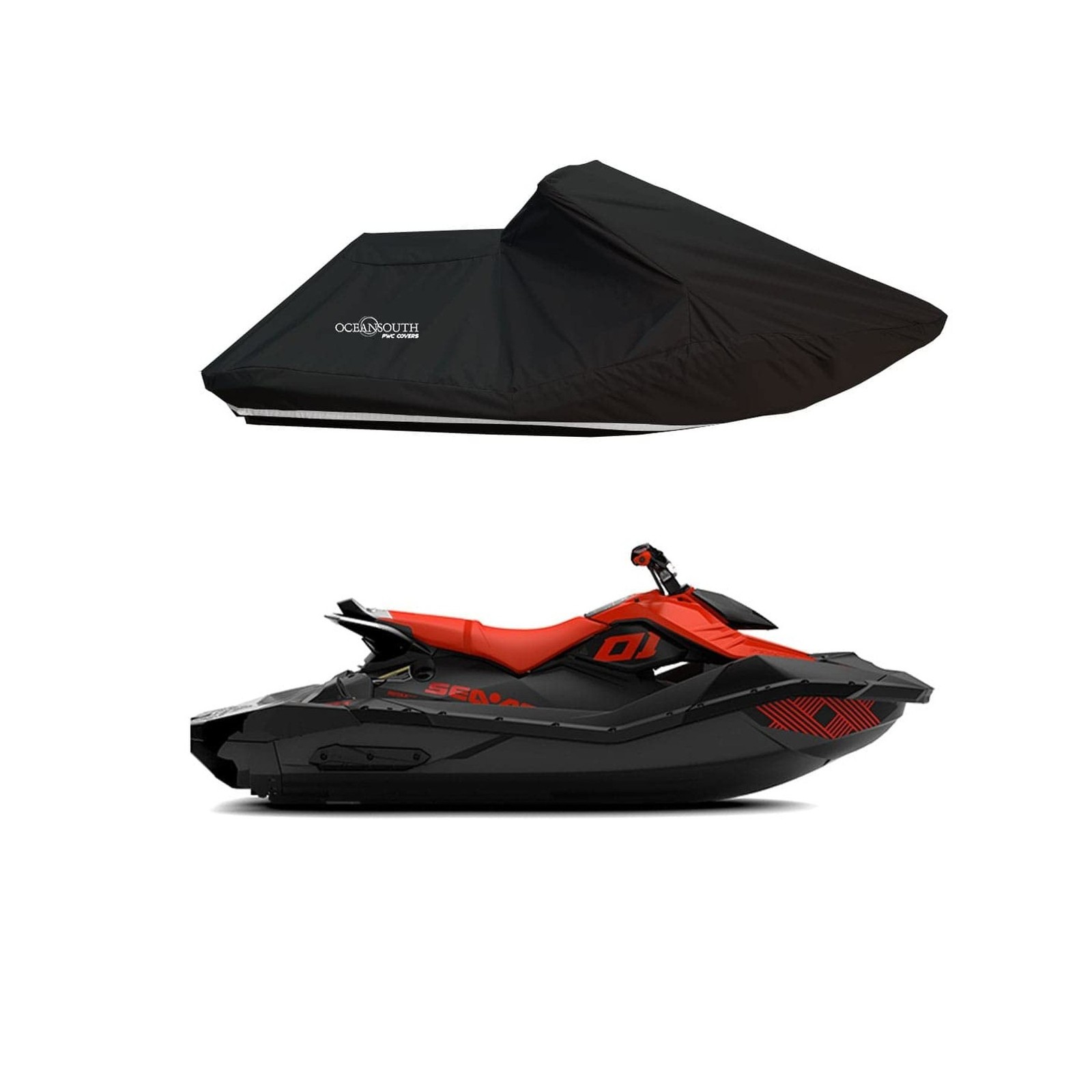 Oceansouth SEA-DOO Spark TRIXX 3UP Jet Ski Cover – Custom Fit PWC Cover &#