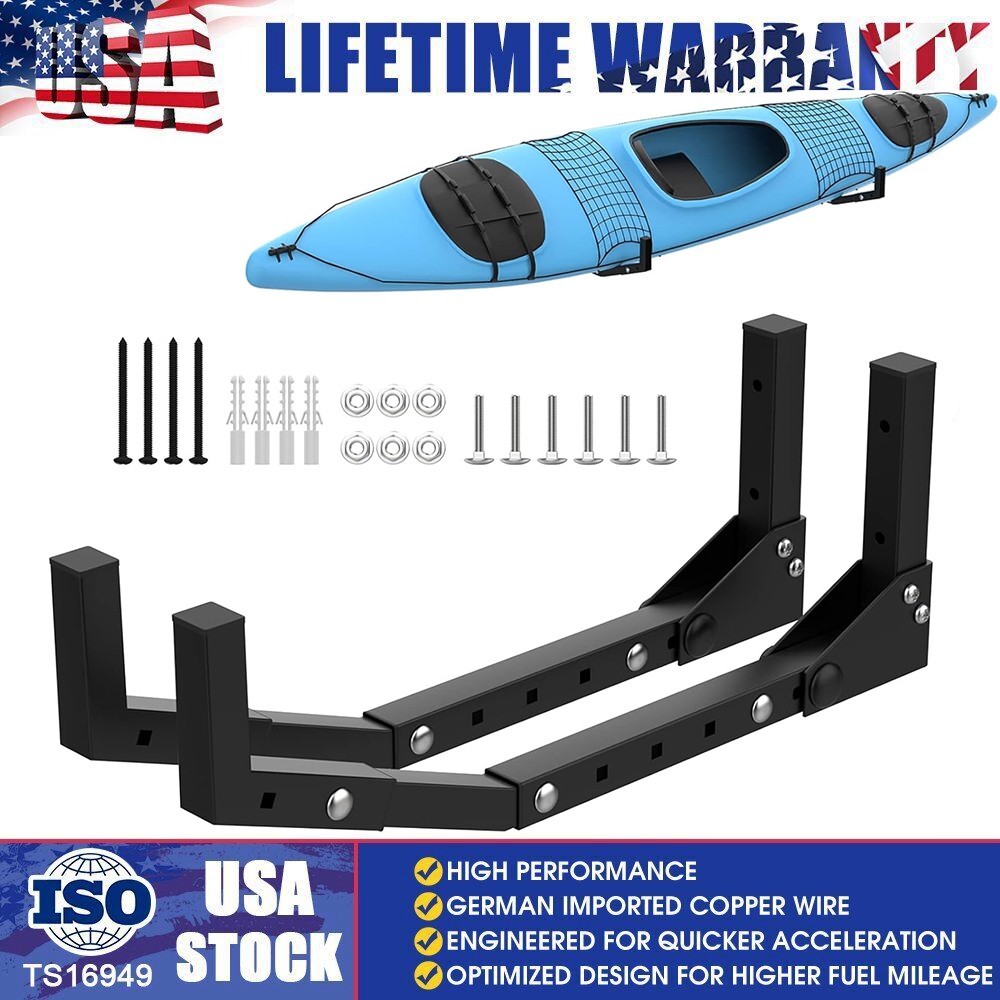 Wall Mount Kayak Hangers Kayak Storage Rack for Kayak,Surfboard,Skiis, Snowboard