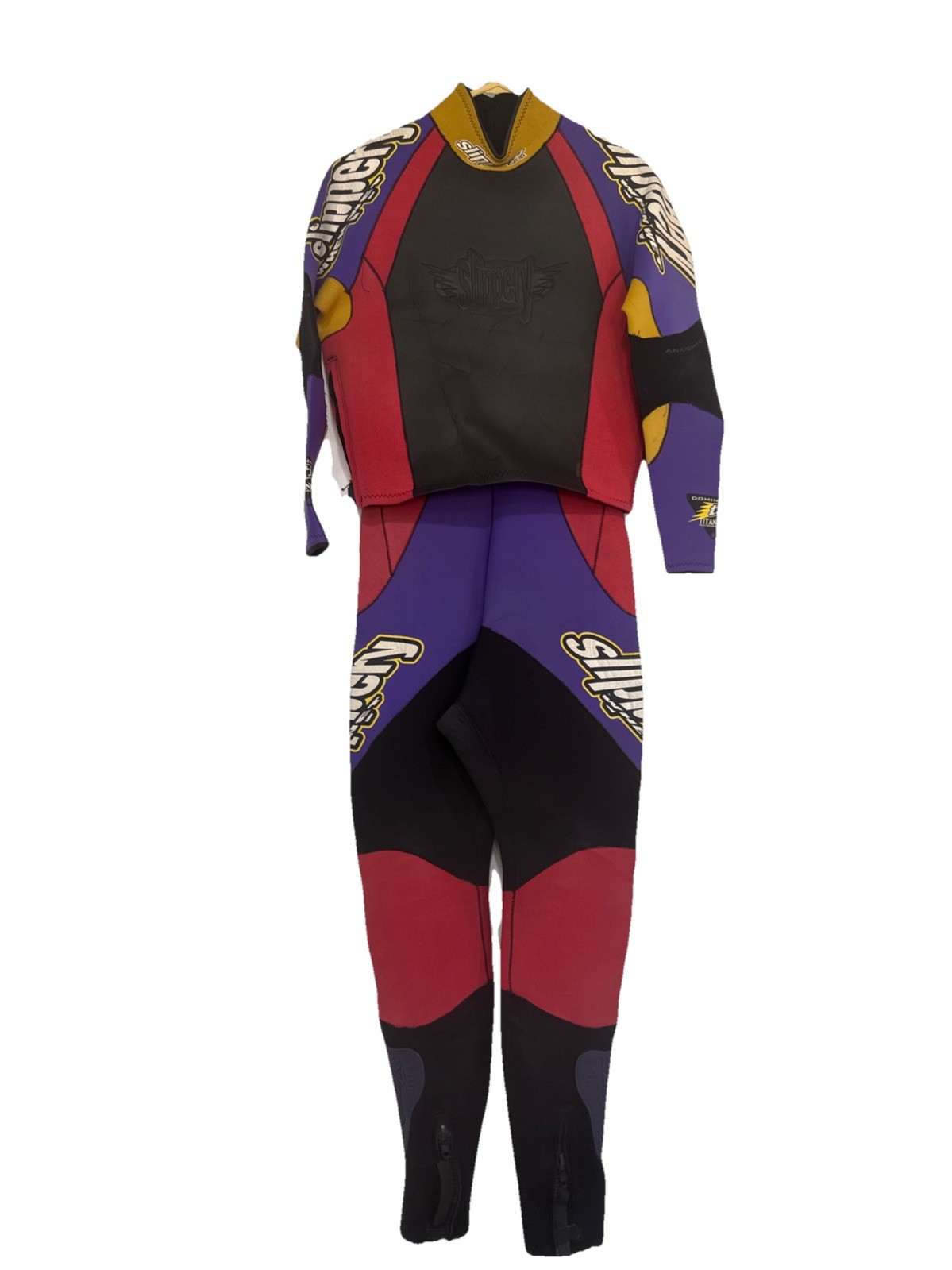Vintage Slippery When Wet Wetsuit Dominator Titanium Size XL W Heater Top