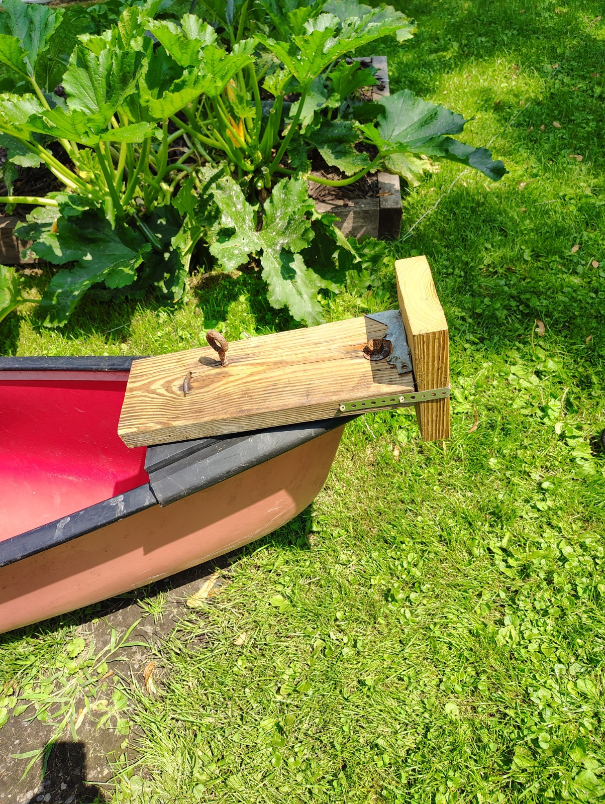 Coleman 17 ft Canoe Red w/ 2 Paddles, 3 Person, 660 lb Max Capacity