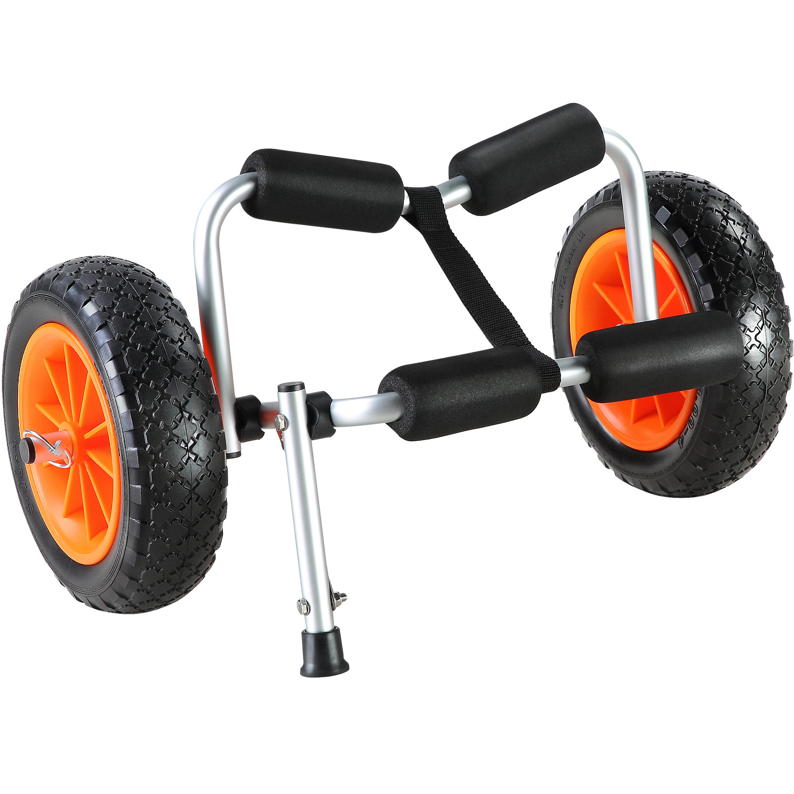 VEVOR 250lbs Foldable Kayak Canoe Boat Carrier Dolly Cart with 10” Solid Tires