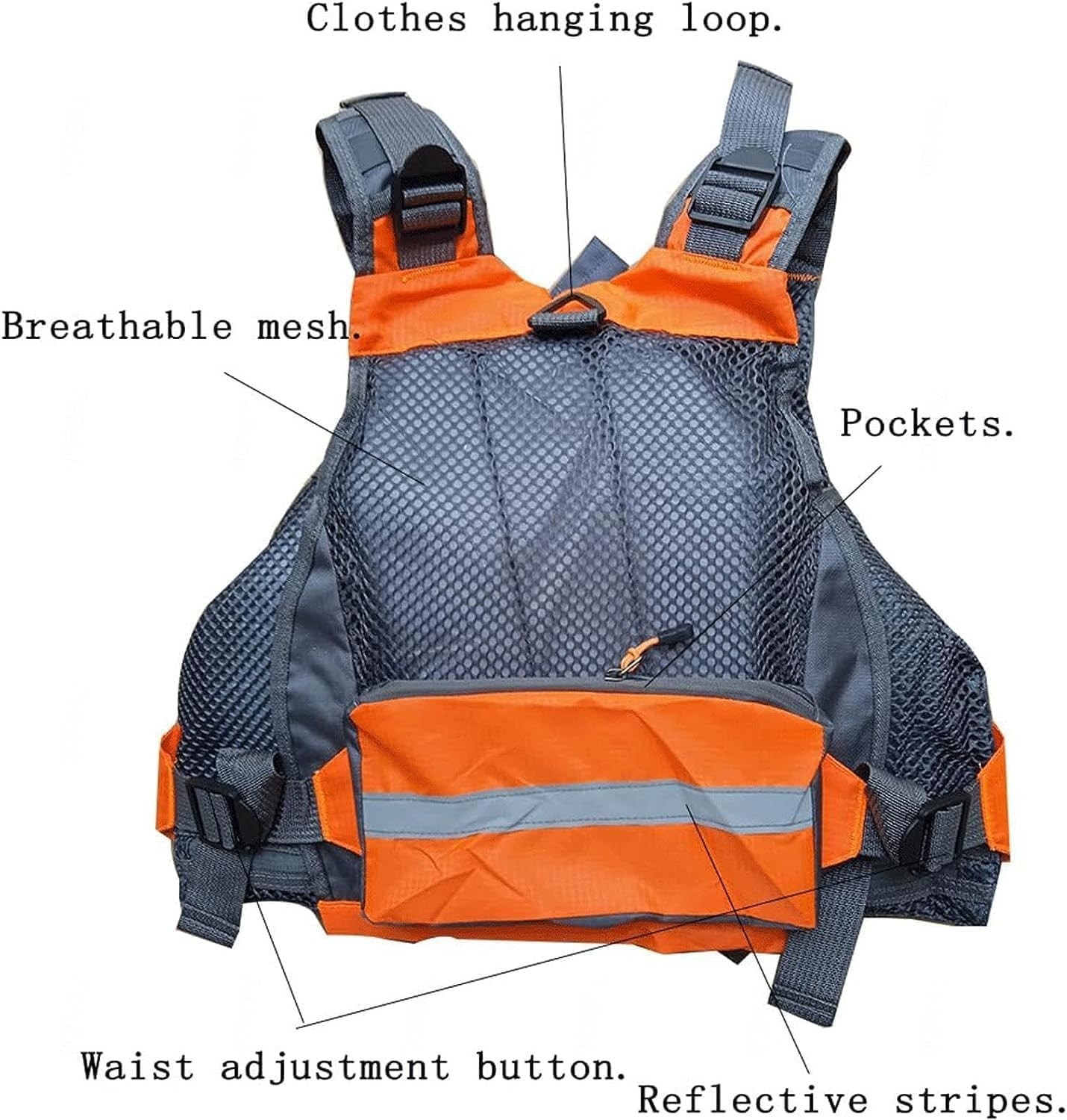 Multifunctional Kayak Life Jackets for Adults – Fishing, Multi Pocket Portabl…