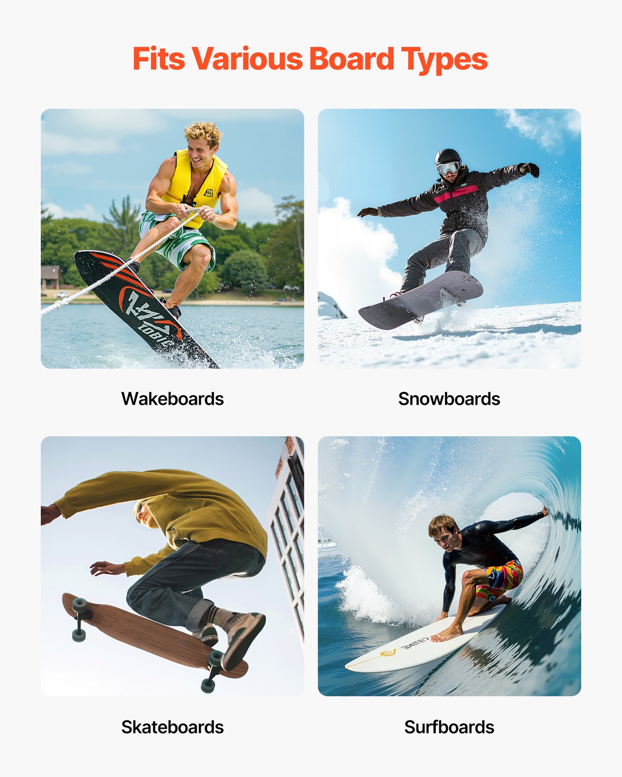 VEVOR Surfboard Wall Mount 1/3/4/5 Tiers Horizontal/Vertical Surfboard Rack