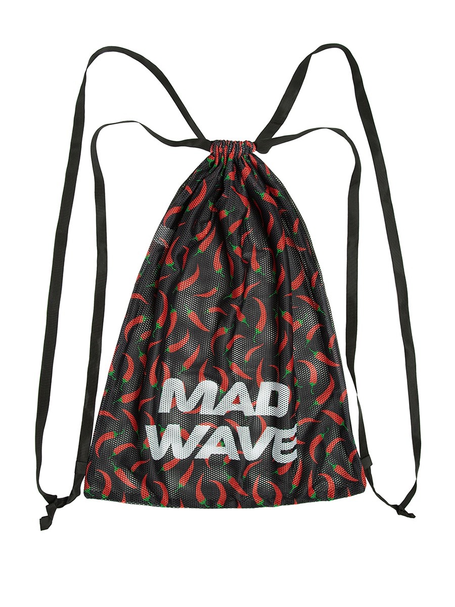MAD WAVE – DRY MESH BAG – 65X50 – M111801021W – BLACK/RED PEPPER