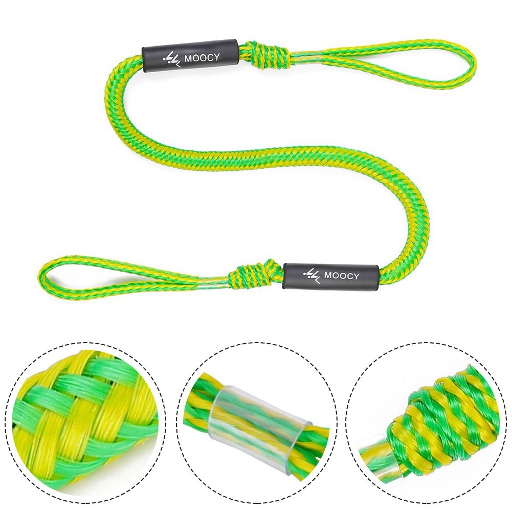 Mooring Rope Boats Kayak 1.2m Unstretched Length 1000KG /2200LBS Heavy Duty