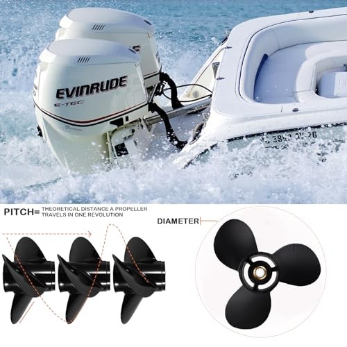 9 1/4 x 10 Aluminum Boat Outboard Propeller for BRP Johnson Evinrude OMC Stern