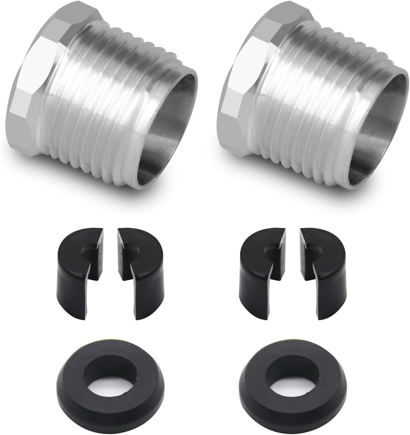 2 Set 277001729 277001527 Steering Reverse Aluminum Cable Lock Nut Kits, Fits