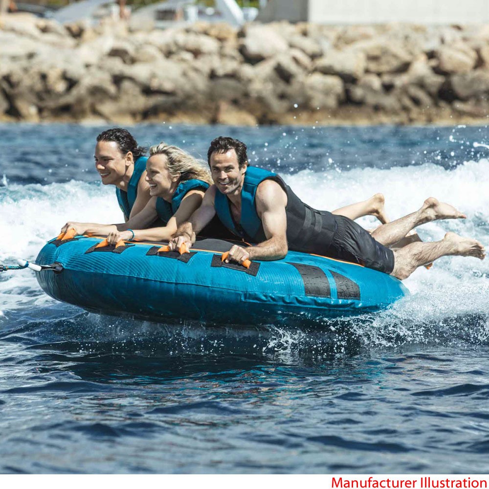 Jobe Boat Inflatable Towable Tube 230322002 | Droplet 3P 76.8 Inch