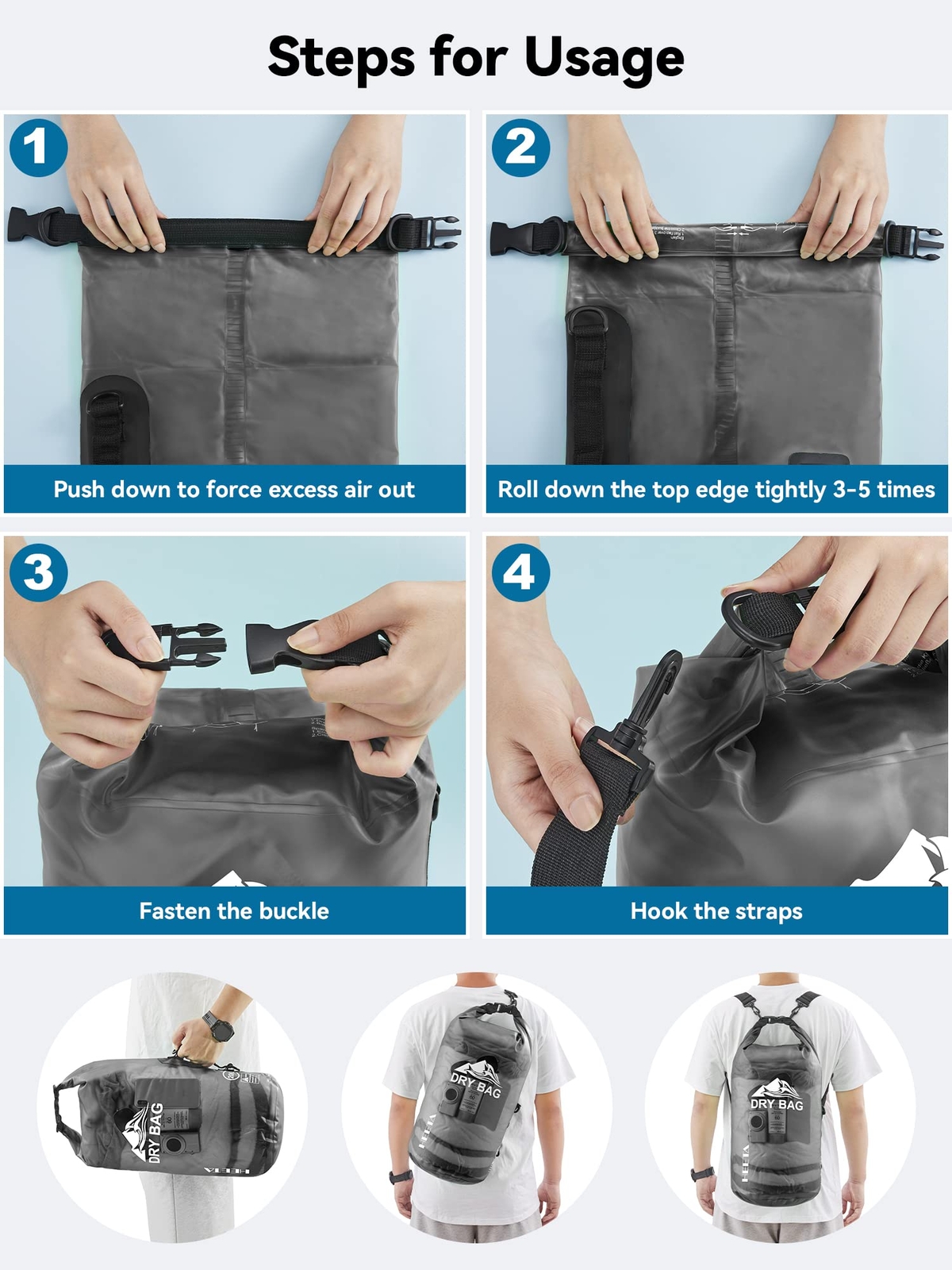 Affordable Dry Storage Bag for Kayaking, Rafting & Beach Travel
