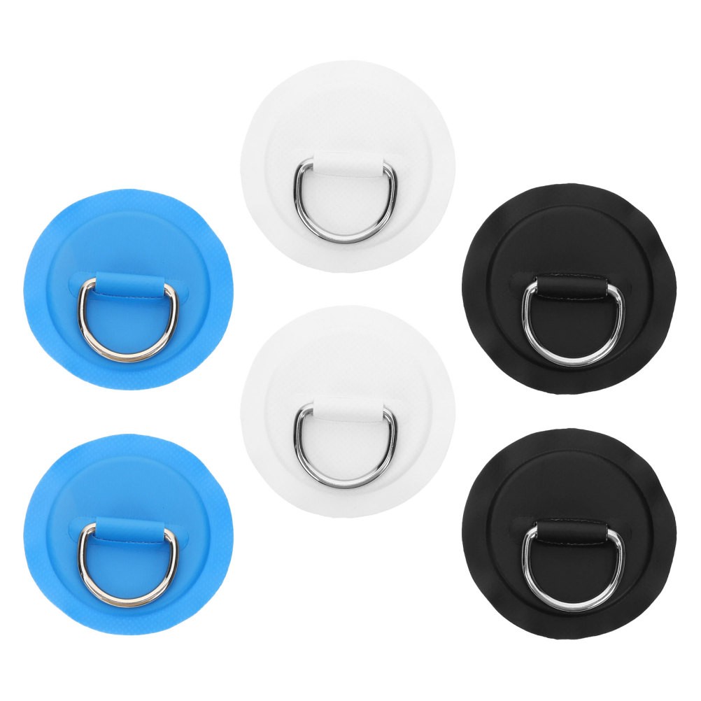 6 Pcs Surfboard Fixing Buckle Paddle Patch Inflatable Boat Rope Ring