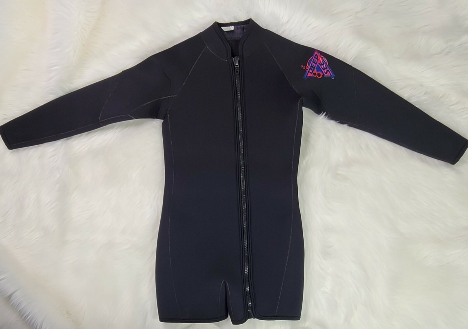 DEEP SEE 2 Piece BLACK SCUBA DIVING WET SUITS (M) Mens NWOT