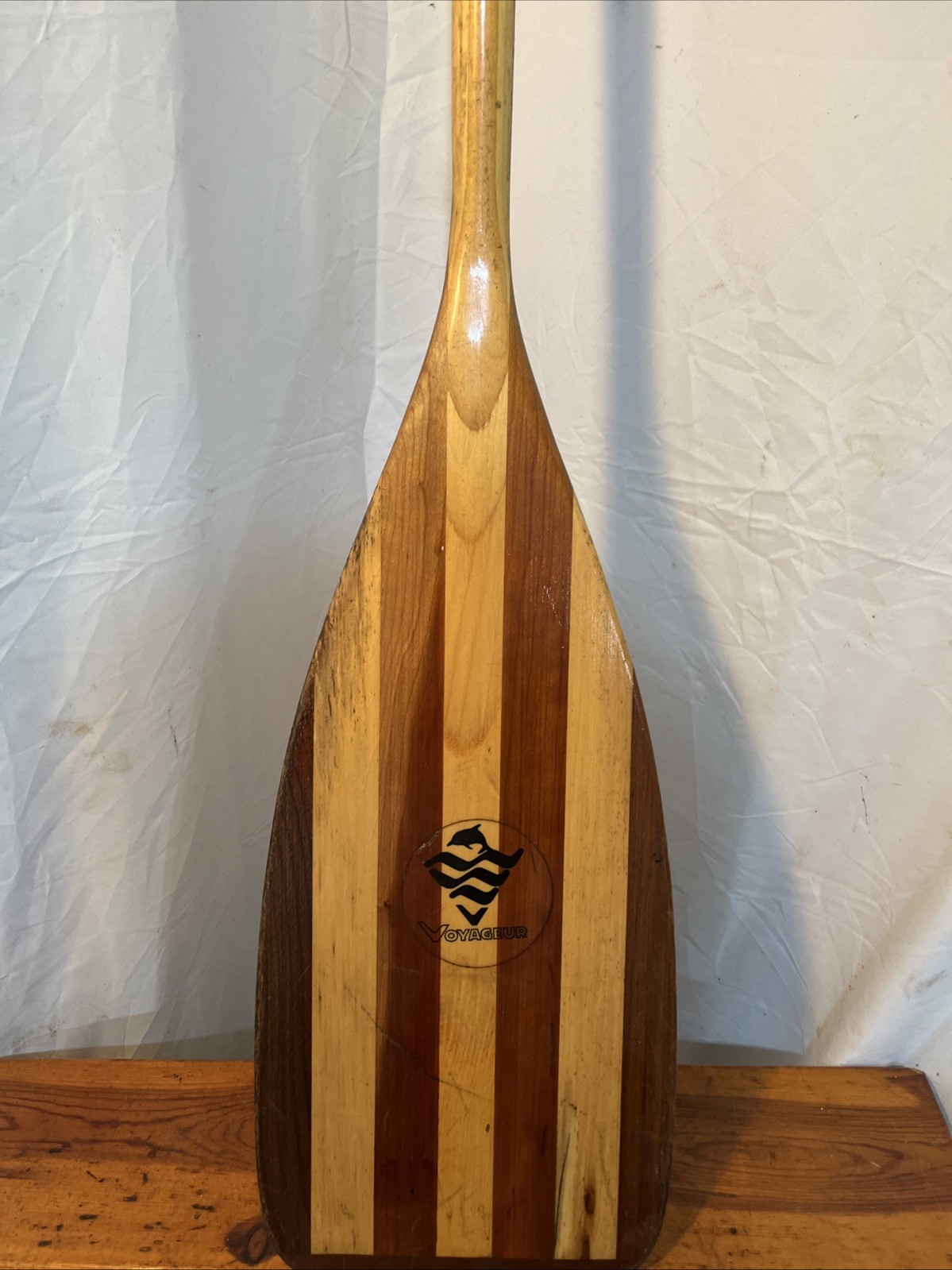 52” Voyageur Wood Canoe Paddle — Made In Canada — Good Condition Well Made