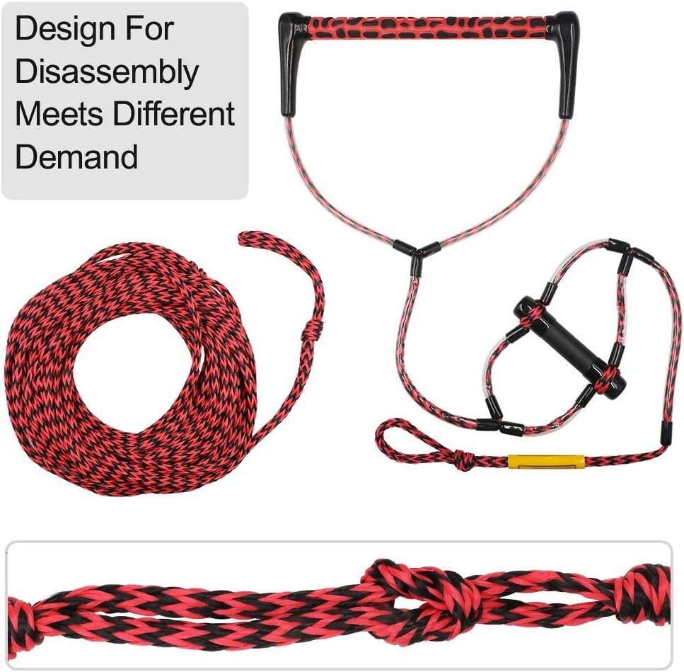 Professional Wakeboard Rope with EVA Handle | Maximum 2200 lbs Tensile Force
