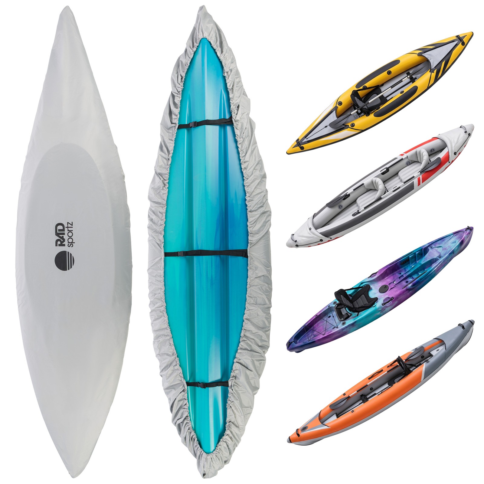 RAD Sportz Kayak Cover for 10.8 to 12ft Canoe, Paddle Board, SUP or Boat