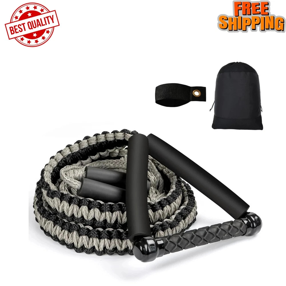 25FT Wakesurf Rope and Handle, 6 Sections Adjustable Floating Surf Tow Ropes,…