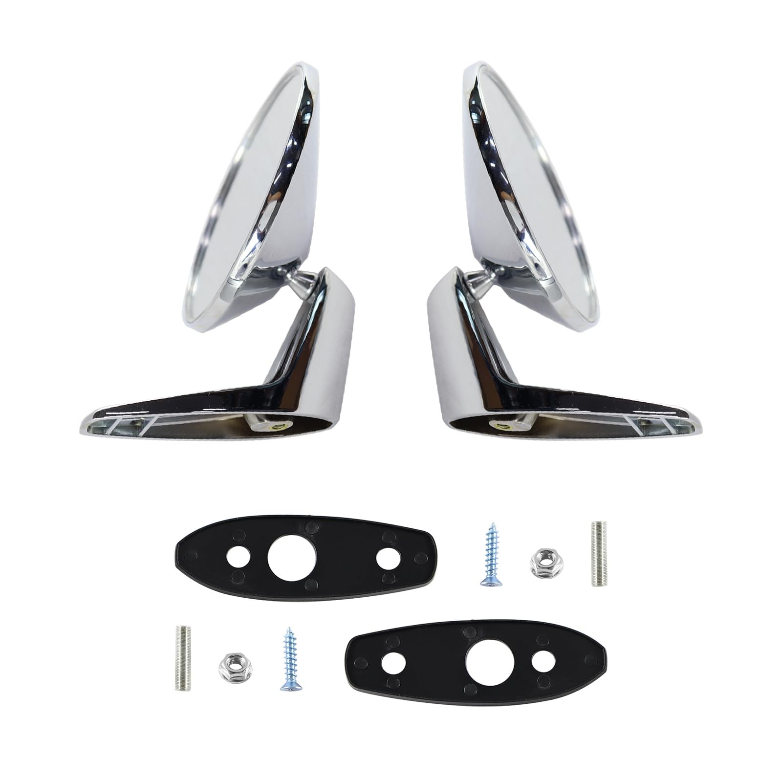 2PCS Chrome Door Mirror Set For 1966 – 1975 Dodge Plymouth Exterior Rearview