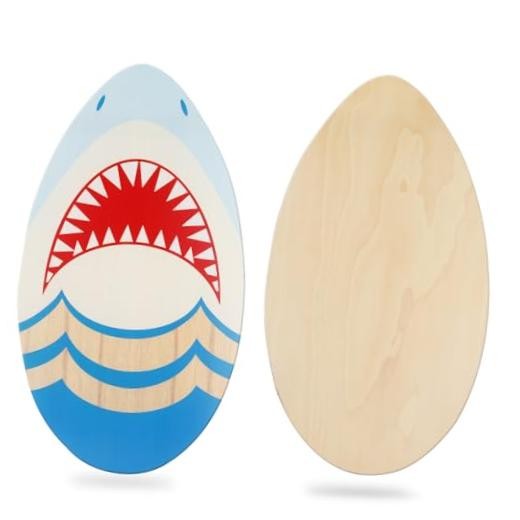 HQO LOVL 35 inch Skim Board for Kids Adults Wooden Skim Boards with High shark