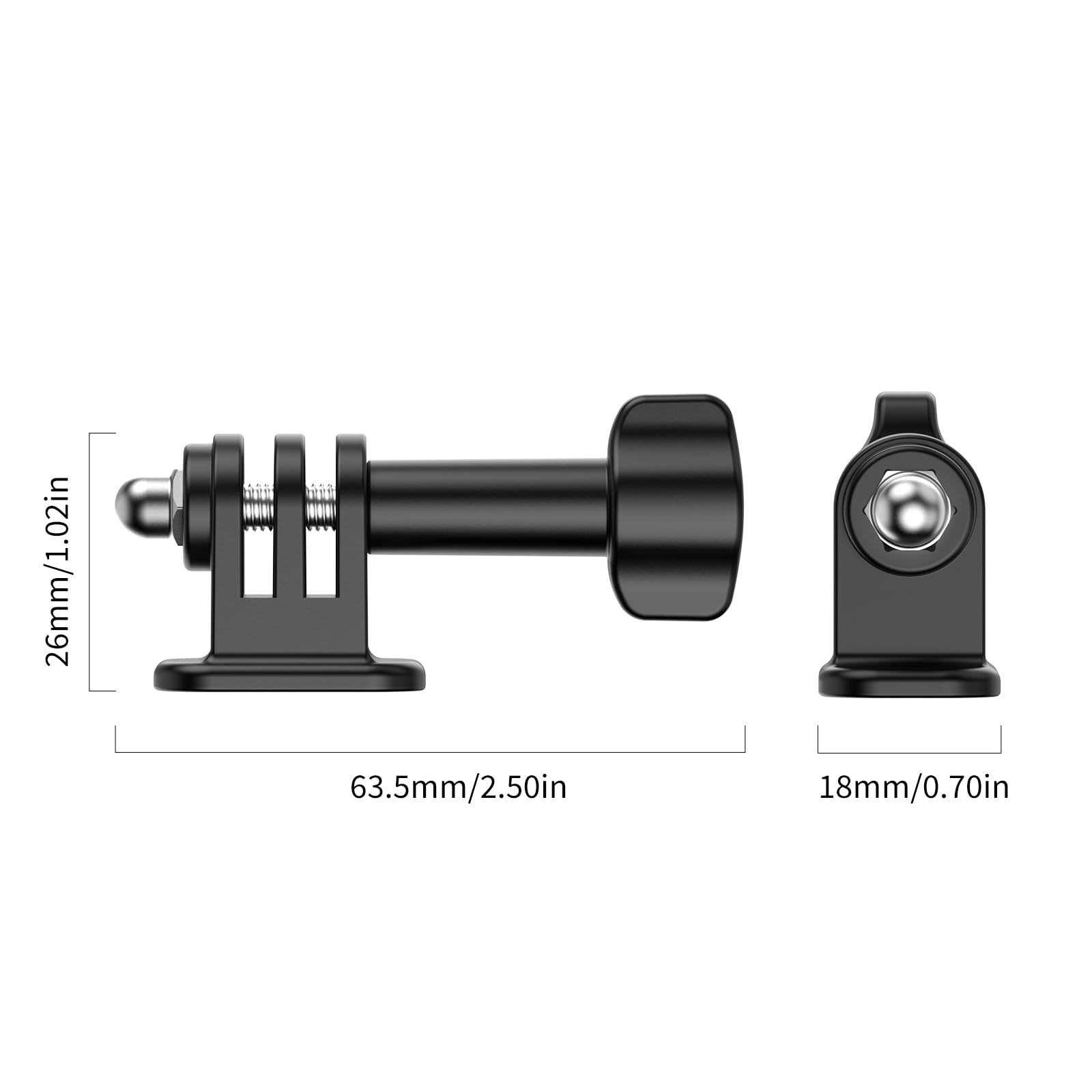 Tripod Mount Adapter 1/4 Inch Screw Compatible with GoPro Hero Black Camera