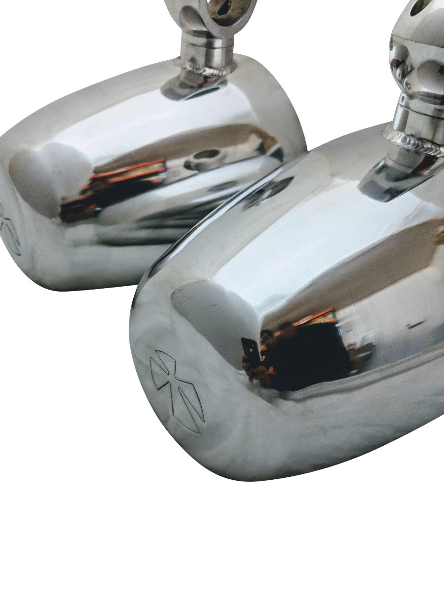 Krypt 8″ Wakeboard Tower Speaker Cans, Empty Pods, Clamps – Polished or Black