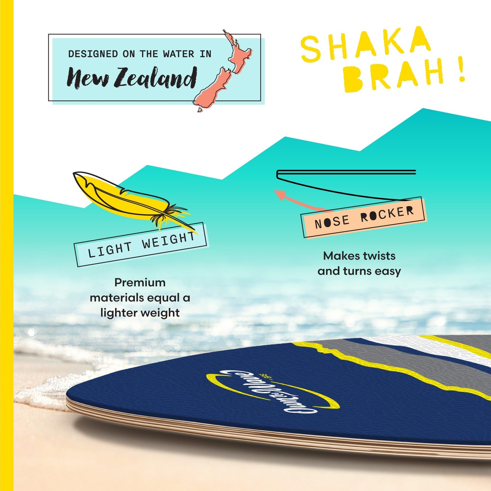 ‘Claw Strike’ Skimboard (35 Inch, Dark Blue)