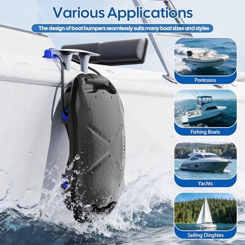 Boat Fenders Boat Bumpers for Docking, Easy to Install EVA Fenders with Quick…
