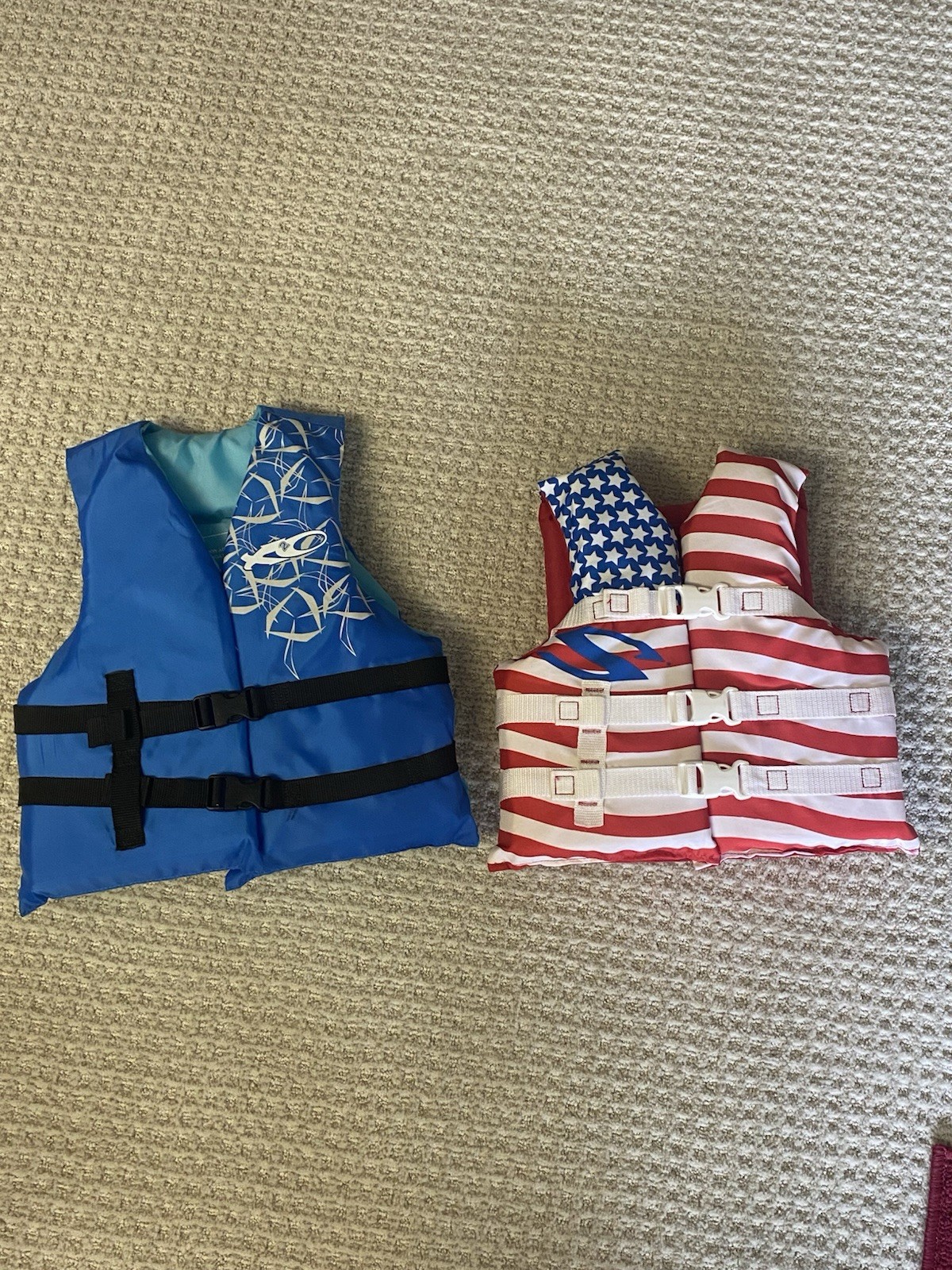 Two YOUTH life Jackets, Type III, PFD, Chest Size 26-29