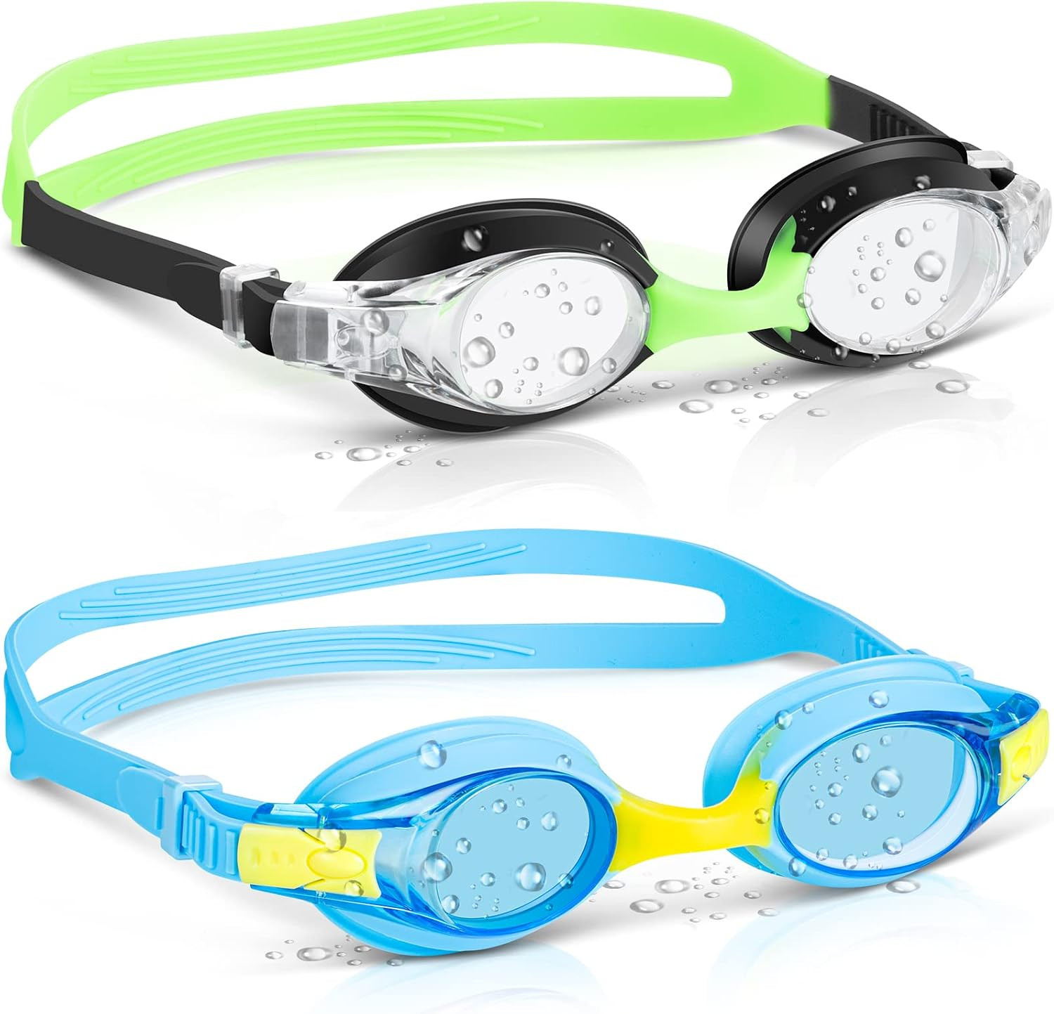 Unisex-Child Swim Goggles, anti Fog No Leaking Clear Vision Water Pool Swimming
