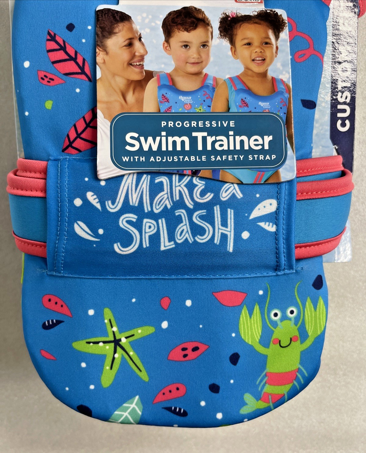 Aqua Swim School Progressive Swim Trainer w/ Adjustable Strap 3-5 Years Level 3